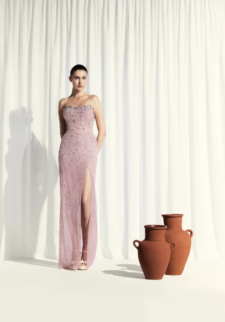 Pink Moon-Cut Mermaid Dress