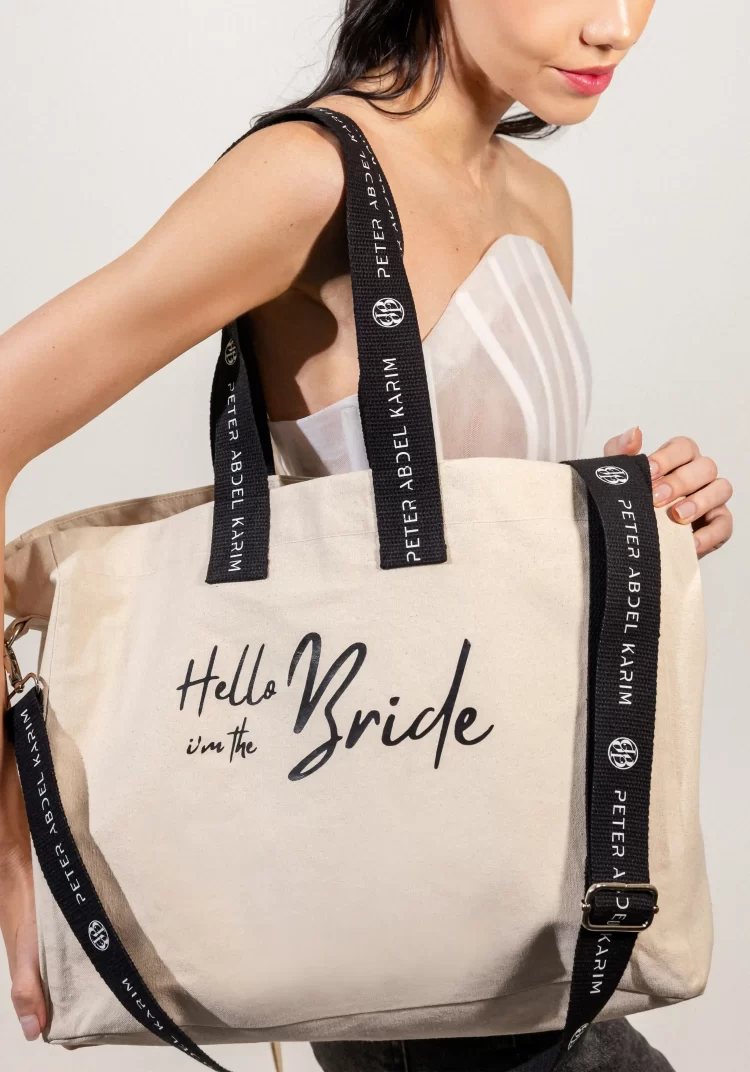 Bridal Canvas Tote Bag