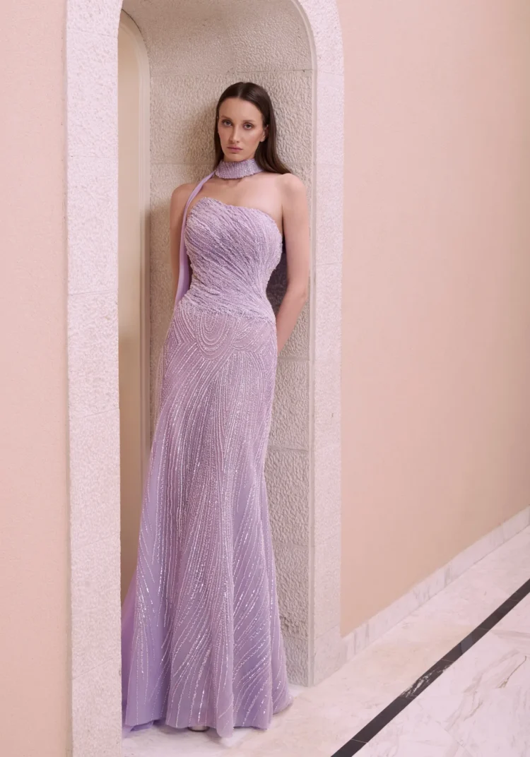 Lilac Ripple Gown